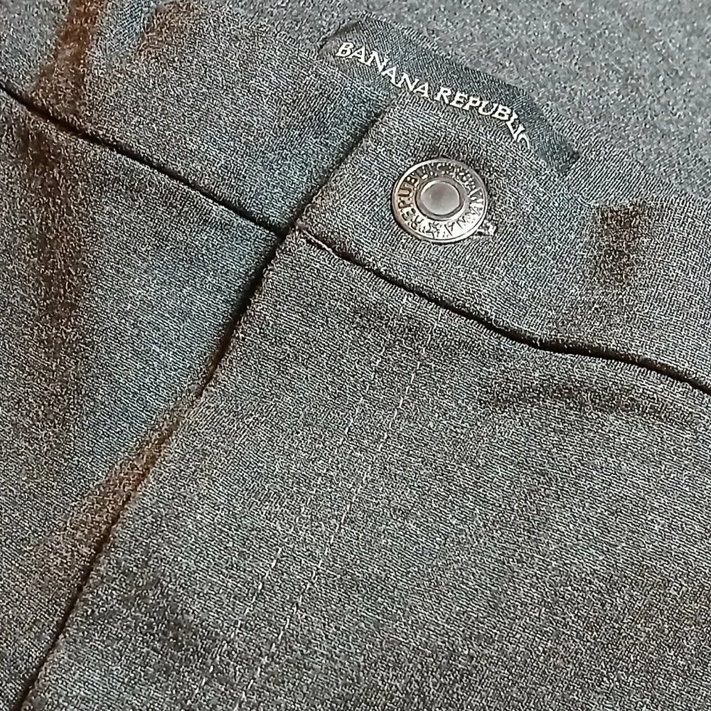 BANANA REPUBLIC Dark Gray Ponte Stretch Dress Pants NWOT - Picture 8 of 10